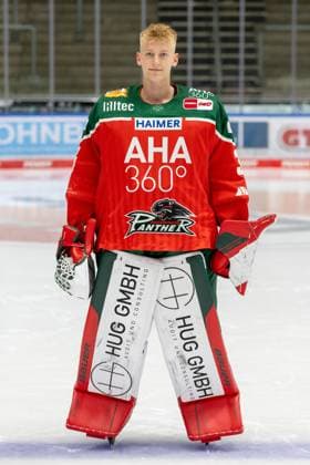 Konrad Fiedler 34 Augsburger Panther , team and portrait pictures, Augsburger Panther, season 2024 2025, ice hockey, Penny DEL, 12 08 2024 Augsburg Bavaria Germany Copyright: xkolbert-press ChristianxKolbertx