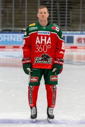 Mark Zengerle 89 Augsburger Panther , Team and portrait pictures, Augsburger Panther, Season 2024 2025, Ice Hockey, Penny DEL, 12 08 2024 Augsburg Bavaria Germany Copyright: xkolbert-press ChristianxKolbertx