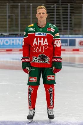 Alexander Oblinger 50 Augsburger Panther , Team and portrait pictures, Augsburger Panther, Season 2024 2025, Ice Hockey, Penny DEL, 12 08 2024 Augsburg Bavaria Germany Copyright: xkolbert-press ChristianxKolbertx
