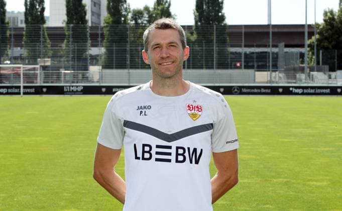 Stuttgart , Photo session , Philipp Lang Athletics Coach VfB Stuttgart U19 DFB Youth League portrait appointment 2024 2025