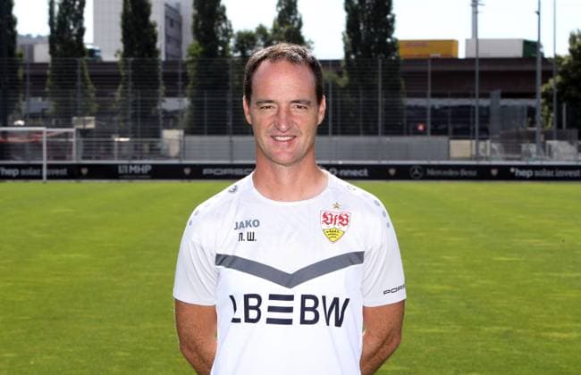 Stuttgart , Photo session , Nico Willig Coach VfB Stuttgart U19 DFB Youth League portrait appointment 2024 2025