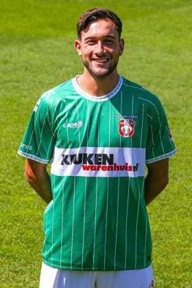 DORDRECHT, 12-08-2024, M-Scores Stadion, Dutch first division Football, season 2024 2025, Photocall FC Dordrecht, Dean Zandbergen of FC Dordrecht Photocall FC Dordrecht  x26026797x Copyright: