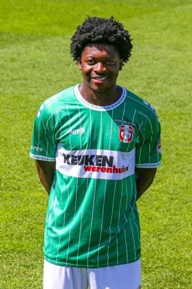 DORDRECHT, 12-08-2024, M-Scores Stadion, Dutch first division Football, season 2024 2025, Photocall FC Dordrecht, Joseph Amuzu of FC Dordrecht Photocall FC Dordrecht  x26026807x Copyright: