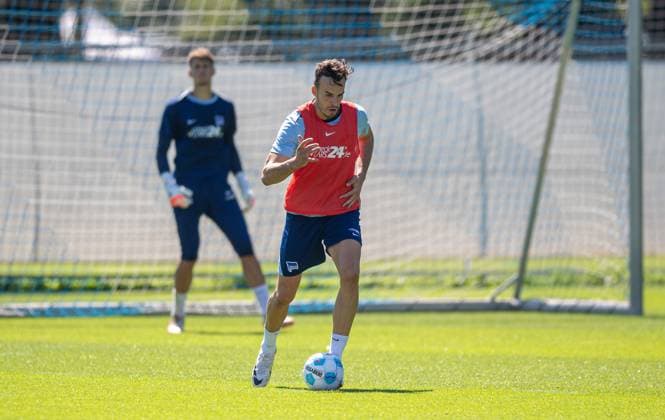 Soccer, Men, Season 2024 25, 2 Bundesliga, Hertha BSC, Training, Haris Tabakovic Hertha BSC , 13 08 2024, Copyright: xSebastianxRäppold MatthiasxKochx