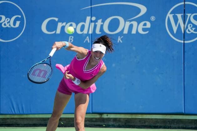 Cincinnati Open: First Round Matches Ajla Tomljanovic is playing during her first-round match at the Cincinnati Open tennis tournament in Mason, Ohio, on August 13, 2024. Mason Ohio United States  Copyright: xJasonxWhitmanx originalFilename:whitman-cincinna240813_npWpC.jpg