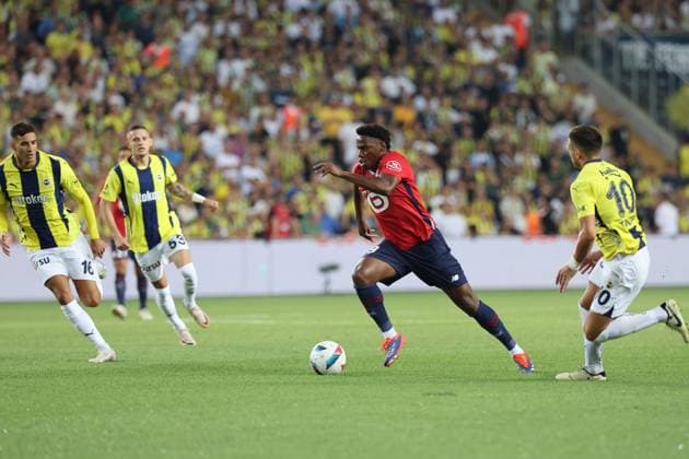 Fenerbahce Lille (DIRECT) PHOTOPQR VOIX DU NORD FLORENT MOREAU ; 13 08 2024 ; Istanbul (Turquie), stade Sukru Saracoglu, le 13 08 2024. Troisieme tour preliminaire retour de Ligue des Champions. Fenerbahce affronte le LOSC. PHOTO FLORENT MOREAU LA VOIX DU NORD ISTANBUL France  Copyright: xPHOTOPQR VOIXxDUxNORD MAXPPPxFLORENTxMOREAUx 20240813VDN7701 20240813VDN7701
