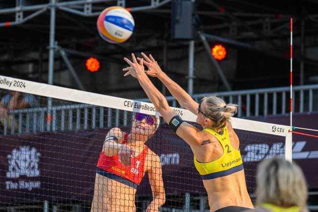 European Championships Beach Volleyball, 13 08 2024, Arnhem Cinja Tillmann GER European Championships Beach Volleyball, Arnhem on 13 08 2024 Copyright: xBEAUTIFULxSPORTS PeterxWeberx
