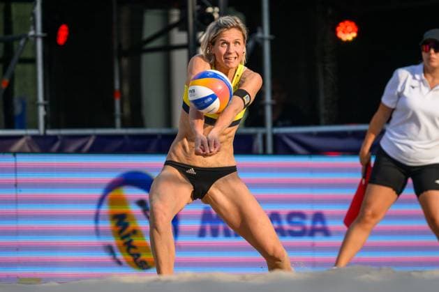 European Championships Beach Volleyball, 13 08 2024, Arnhem Laura Ludwig GER European Championships Beach Volleyball, Arnhem on 13 08 2024 Copyright: xBEAUTIFULxSPORTS PeterxWeberx