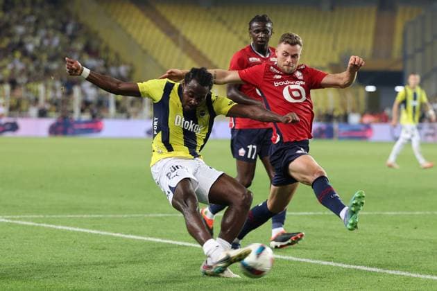 Fenerbahce Lille PHOTOPQR VOIX DU NORD FLORENT MOREAU ; 13 08 2024 ; Istanbul (Turquie), stade Sukru Saracoglu, le 13 08 2024. Troisieme tour preliminaire retour de Ligue des Champions. Fenerbahce affronte le LOSC. PHOTO FLORENT MOREAU LA VOIX DU NORD ISTANBUL France  Copyright: xPHOTOPQR VOIXxDUxNORD MAXPPPxFLORENTxMOREAUx 20240813VDN7767 20240813VDN7767