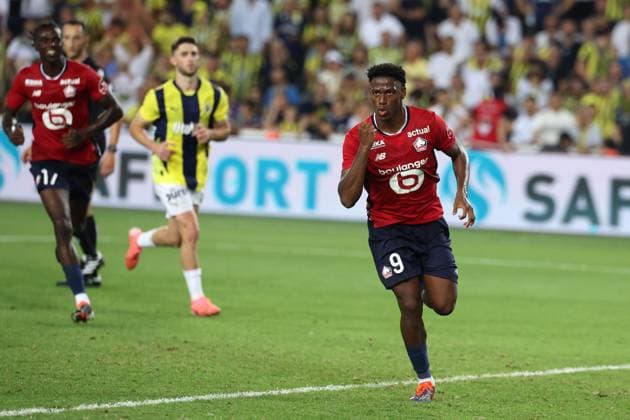 Fenerbahce Lille PHOTOPQR VOIX DU NORD FLORENT MOREAU ; 13 08 2024 ; Istanbul (Turquie), stade Sukru Saracoglu, le 13 08 2024. Troisieme tour preliminaire retour de Ligue des Champions. Fenerbahce affronte le LOSC. PHOTO FLORENT MOREAU LA VOIX DU NORD ISTANBUL France  Copyright: xPHOTOPQR VOIXxDUxNORD MAXPPPxFLORENTxMOREAUx 20240813VDN7770 20240813VDN7770