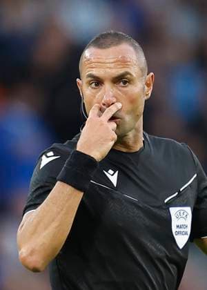 Rangers v FC Dynamo Kyiv UEFA Champions League Referee Marco Guida during the UEFA Champions League Third Qualifying Round Second Leg match at Hampden Park, Glasgow UK Newspapers OUT Copyright: xFredxPalmerx FIL-20489-0068