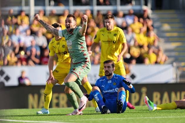 13.08.2024 BODO (NORWAY) PILKA NOZNA (FOOTBALL) ELIMINACJE LIGI MISTRZOW UEFA SEZON 2024 2025 (UEFA CHAMPIONS LEAGUE THIRD QUALIFYING ROUND) - 2. MECZ (GAME) FK BODO GLIMT - JAGIELLONIA BIALYSTOK NZ JESUS IMAZ GOL RADOSC FOTO KAMIL SWIRYDOWICZ CYFRASPORT NEWSPIX.PL --- Newspix.pl  20240813CSKS0007