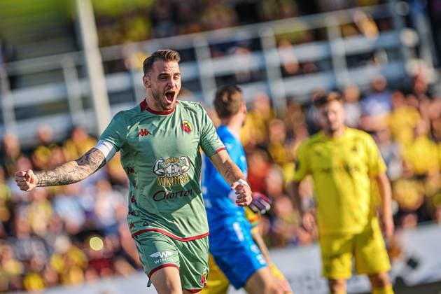 13.08.2024 BODO (NORWAY) PILKA NOZNA (FOOTBALL) ELIMINACJE LIGI MISTRZOW UEFA SEZON 2024 2025 (UEFA CHAMPIONS LEAGUE THIRD QUALIFYING ROUND) - 2. MECZ (GAME) FK BODO GLIMT - JAGIELLONIA BIALYSTOK NZ JESUS IMAZ GOL RADOSC FOTO KAMIL SWIRYDOWICZ CYFRASPORT NEWSPIX.PL --- Newspix.pl  20240813CSKS0012
