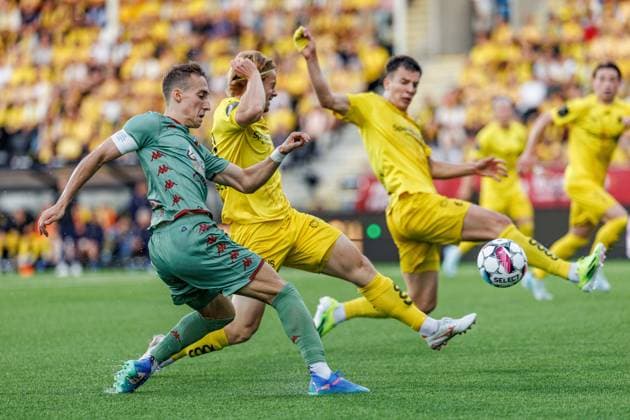 2024.08.13 Bodo Pilka nozna Eliminacje Ligi Mistrzow UEFA Liga Mistrzow 2024 2025 FK Bodo Glimt - Jagiellonia Bialystok N z Dominik Marczuk Foto Ivar Olsen PressFocus 2024.08.13 Bodo Football UEFA Champions League 2024 2025 FK Bodo Glimt - Jagiellonia Bialystok Dominik Marczuk Credit: Ivar Olsen PressFocus NEWSPIX.PL --- Newspix.pl  20240813_pf_0135