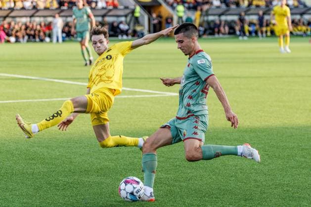2024.08.13 Bodo Pilka nozna Eliminacje Ligi Mistrzow UEFA Liga Mistrzow 2024 2025 FK Bodo Glimt - Jagiellonia Bialystok N z Miki Villar Foto Ivar Olsen PressFocus 2024.08.13 Bodo Football UEFA Champions League 2024 2025 FK Bodo Glimt - Jagiellonia Bialystok Miki Villar Credit: Ivar Olsen PressFocus NEWSPIX.PL --- Newspix.pl  20240813_pf_0157