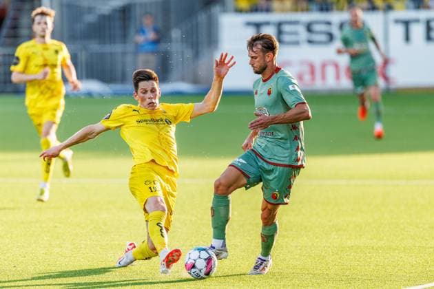 2024.08.13 Bodo Pilka nozna Eliminacje Ligi Mistrzow UEFA Liga Mistrzow 2024 2025 FK Bodo Glimt - Jagiellonia Bialystok N z Sondre Brunstad Fet, Kristoffer Hansen Foto Ivar Olsen PressFocus 2024.08.13 Bodo Football UEFA Champions League 2024 2025 FK Bodo Glimt - Jagiellonia Bialystok Sondre Brunstad Fet, Kristoffer Hansen Credit: Ivar Olsen PressFocus NEWSPIX.PL --- Newspix.pl  20240813_pf_0159