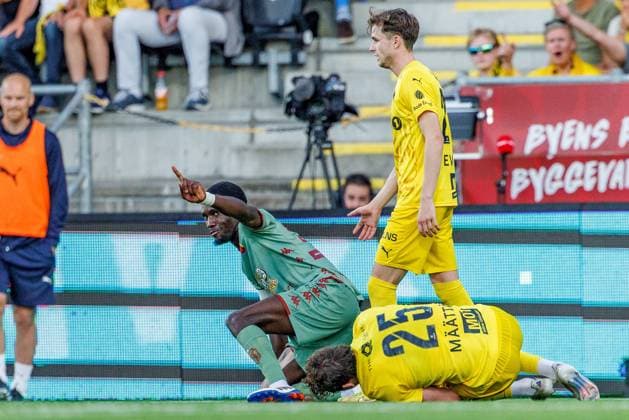 2024.08.13 Bodo Pilka nozna Eliminacje Ligi Mistrzow UEFA Liga Mistrzow 2024 2025 FK Bodo Glimt - Jagiellonia Bialystok N z Afimico Pululu Foto Ivar Olsen PressFocus 2024.08.13 Bodo Football UEFA Champions League 2024 2025 FK Bodo Glimt - Jagiellonia Bialystok Afimico Pululu Credit: Ivar Olsen PressFocus NEWSPIX.PL --- Newspix.pl  20240813_pf_0165