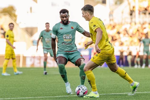 2024.08.13 Bodo Pilka nozna Eliminacje Ligi Mistrzow UEFA Liga Mistrzow 2024 2025 FK Bodo Glimt - Jagiellonia Bialystok N z Afimico Pululu Foto Ivar Olsen PressFocus 2024.08.13 Bodo Football UEFA Champions League 2024 2025 FK Bodo Glimt - Jagiellonia Bialystok Afimico Pululu Credit: Ivar Olsen PressFocus NEWSPIX.PL --- Newspix.pl  20240813_pf_0166