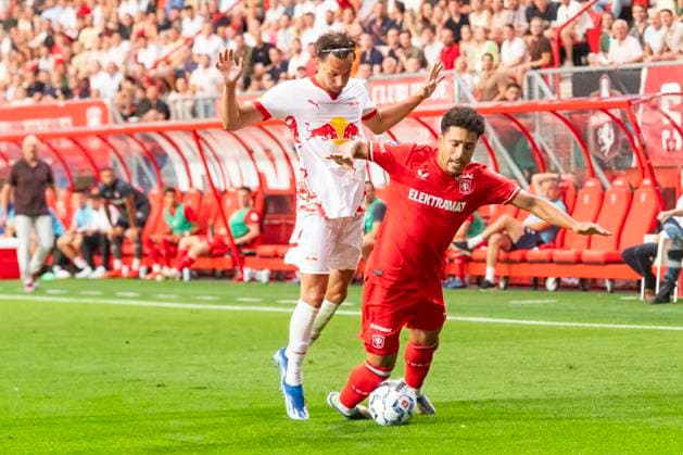 ENSCHEDE, 13-08-2024 , Stadium de Grolsch Veste, football, UEFA Champions League, qualification, season 2024 2025, during the match FC Twente - Salzburg, FC Twente player Sayf Ltaief Twente - Salzburg  x26031236x Copyright: