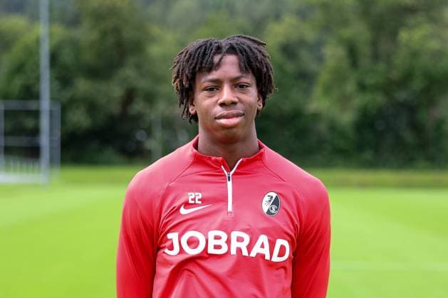 Johan Manzambi , Soccer, Regionalliga Suedwest, SC Freiburg II, Team presentation, 04 07 2024, Freiburg Soccer School, Freiburg im Breisgau, Germany Freiburg im Breisgau Freiburg Soccer School Baden Wuerttemberg Germany Copyright: xGrantxHubbsx