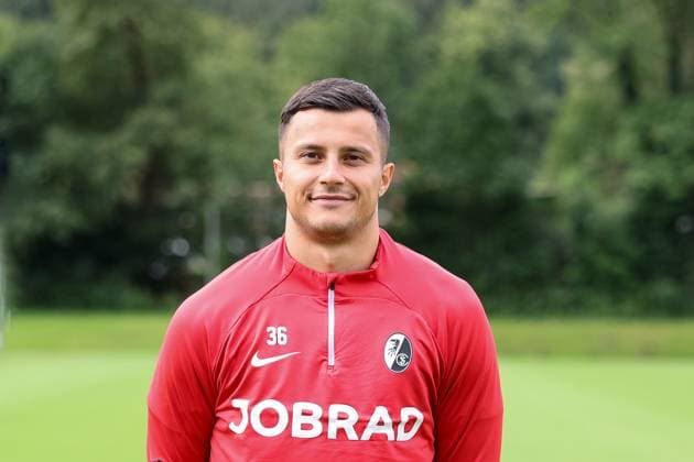 Luka Nujic , Soccer, Regionalliga Suedwest, SC Freiburg II, Team presentation, 04 07 2024, Freiburg Soccer School, Freiburg im Breisgau, Germany Freiburg im Breisgau Freiburg Soccer School Baden Wuerttemberg Germany Copyright: xGrantxHubbsx