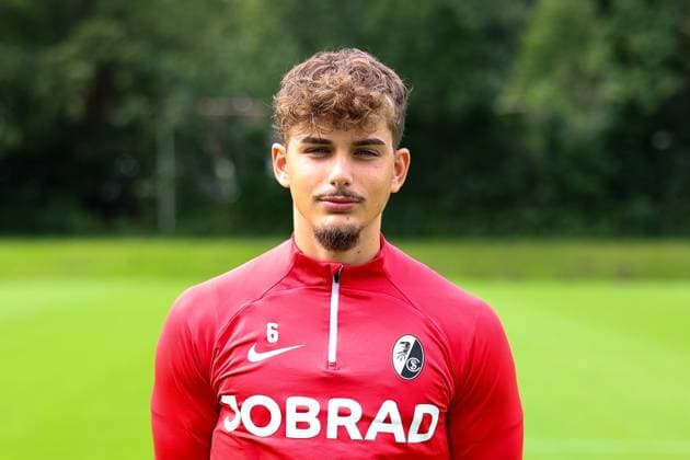 Luca Marino , Soccer, Regionalliga Suedwest, SC Freiburg II, Team presentation, 04 07 2024, Freiburg Soccer School, Freiburg im Breisgau, Germany Freiburg im Breisgau Freiburg Soccer School Baden Wuerttemberg Germany Copyright: xGrantxHubbsx