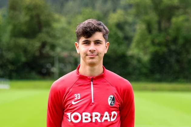 Karl Steinmann , Soccer, Regionalliga Suedwest, SC Freiburg II, Team presentation, 04 07 2024, Freiburg Soccer School, Freiburg im Breisgau, Germany Freiburg im Breisgau Freiburg Soccer School Baden Wuerttemberg Germany Copyright: xGrantxHubbsx