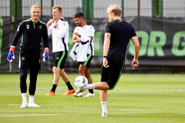 Cercle Brugge v Molde - UEFA Europa League - media activities BRUGGE, BELGIUM - AUGUST 14 : Daland Jesper defender of Cercle Brugge pictured during a training session prior the UEFA Europa League third qualifying round 2nd leg match between Cercle Brugge and Molde on August 14, 2024 in Brugge, Belgium, 14 08 2024 Brugge Belgium  Copyright: xJanxDexMeuleneirx