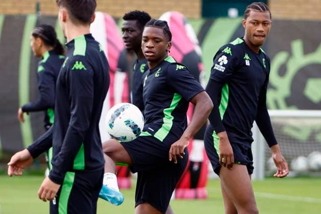 Cercle Brugge v Molde - UEFA Europa League - media activities BRUGGE, BELGIUM - AUGUST 14 : Nazinho Flavio Basilua Jacinto defender of Cercle Brugge pictured during a training session prior the UEFA Europa League third qualifying round 2nd leg match between Cercle Brugge and Molde on August 14, 2024 in Brugge, Belgium, 14 08 2024 Brugge Belgium  Copyright: xJanxDexMeuleneirx
