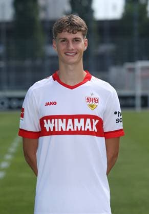 Stuttgart , Photo appointment , Luca Raimund VfB Stuttgart Bundesliga, 1 Liga, Portrait appointment 2024 2025