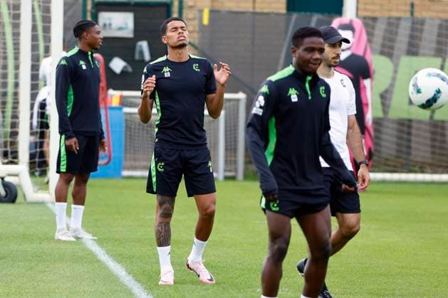 Cercle Brugge v Molde - UEFA Europa League - media activities BRUGGE, BELGIUM - AUGUST 14 : Nunes Erick defender of Cercle Brugge pictured during a training session prior the UEFA Europa League third qualifying round 2nd leg match between Cercle Brugge and Molde on August 14, 2024 in Brugge, Belgium, 14 08 2024 Brugge Belgium  Copyright: xJanxDexMeuleneirx