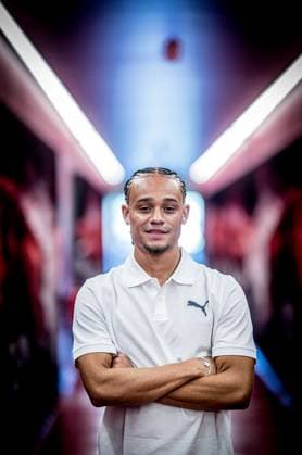 Leipzigs Xavi Simons photo shoot RB Leipzig on August 6, 2024 Red Bull Academy, Leipzig Xavi Simons RB Leipzig