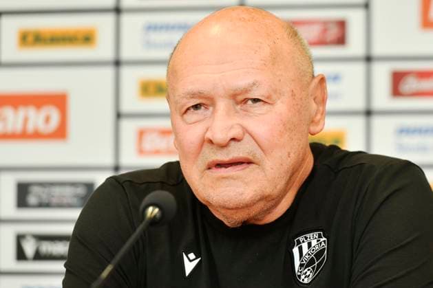 Viktoria Plzen coach Miroslav Koubek speaks during the press conference, PK, Pressekonferenz prior to the football European League third qualifying round return match Viktoria Plzen vs Kryvbas Kryvyi Rih in Pilsen, Czech Republic, August 14, 2024. (CTKxPhoto MiroslavxChaloupka) CTKPhotoP2024081404926  CTKPhotoP2024081404926