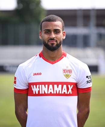 FOOTBALL 1 BUNDESLIGA 13 08 2024 Portraettermin 2024 2025 at VfB Stuttgart on the training ground Josha Vagnoman VfB Stuttgart