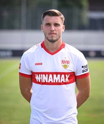 FOOTBALL 1 BUNDESLIGA 13 08 2024 Portraettermin 2024 2025 at VfB Stuttgart on the training ground Ermedin Demirovic VfB Stuttgart