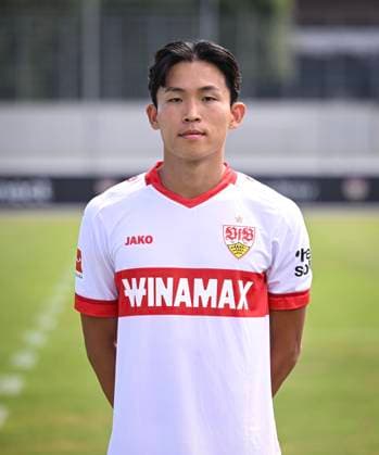 FOOTBALL 1 BUNDESLIGA 13 08 2024 Portraettermin 2024 2025 at VfB Stuttgart on the training ground Wooyeong Jeong VfB Stuttgart