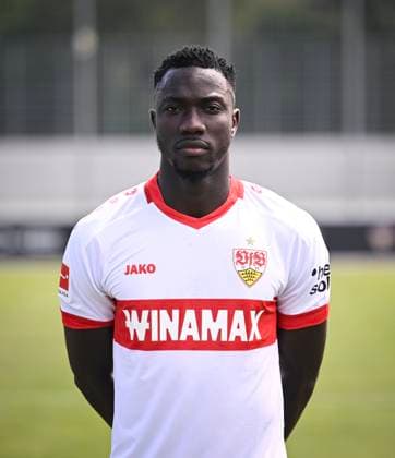 FOOTBALL 1 BUNDESLIGA 13 08 2024 Portraettermin 2024 2025 at VfB Stuttgart on the training ground Silas Katompa Mvumpa VfB Stuttgart