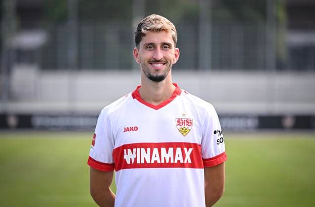 FOOTBALL 1 BUNDESLIGA 13 08 2024 Portraettermin 2024 2025 at VfB Stuttgart on the training ground Atakan Karazor VfB Stuttgart