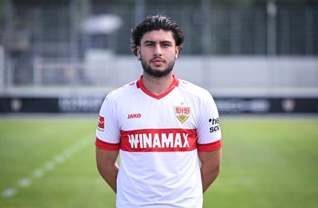 FOOTBALL 1 BUNDESLIGA 13 08 2024 Portraettermin 2024 2025 at VfB Stuttgart on the training ground Wahid Faghir VfB Stuttgart