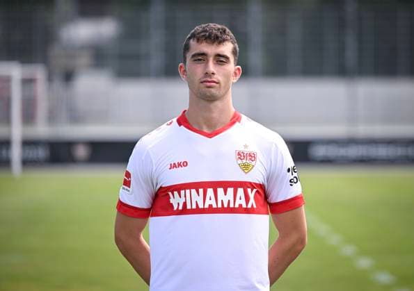 FOOTBALL 1 BUNDESLIGA 13 08 2024 Portraettermin 2024 2025 at VfB Stuttgart on the training ground Thomas Kastanaras VfB Stuttgart