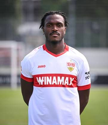 FOOTBALL 1 BUNDESLIGA 13 08 2024 Portraettermin 2024 2025 at VfB Stuttgart on the training ground Dan Axel Zagadou VfB Stuttgart