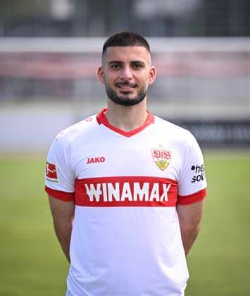 FOOTBALL 1 BUNDESLIGA 13 08 2024 Portraettermin 2024 2025 at VfB Stuttgart on the training ground Deniz Undav VfB Stuttgart
