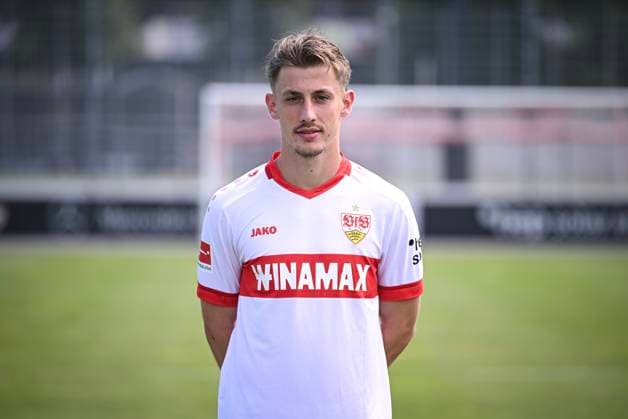FOOTBALL 1 BUNDESLIGA 13 08 2024 Portraettermin 2024 2025 at VfB Stuttgart on the training ground Anthony Rouault VfB Stuttgart