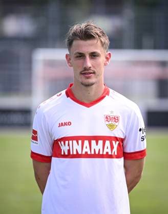 FOOTBALL 1 BUNDESLIGA 13 08 2024 Portraettermin 2024 2025 at VfB Stuttgart on the training ground Anthony Rouault VfB Stuttgart