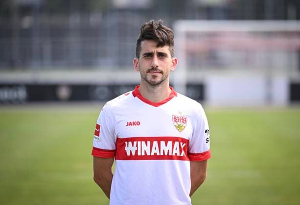 FOOTBALL 1 BUNDESLIGA 13 08 2024 Portraettermin 2024 2025 at VfB Stuttgart on the training ground Oemer Beyaz VfB Stuttgart