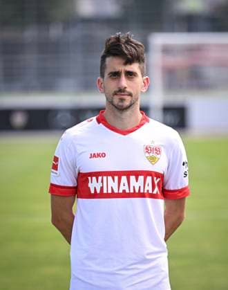 FOOTBALL 1 BUNDESLIGA 13 08 2024 Portraettermin 2024 2025 at VfB Stuttgart on the training ground Oemer Beyaz VfB Stuttgart
