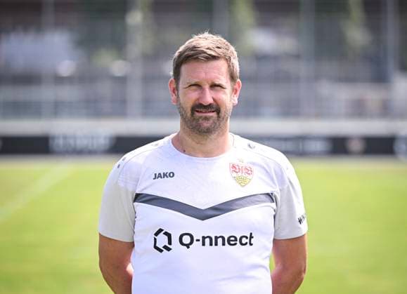 FOOTBALL 1 BUNDESLIGA 13 08 2024 Portraettermin 2024 2025 at VfB Stuttgart on the training ground Physiotherapist Matthias Hahn VfB Stuttgart