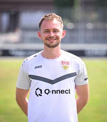 FOOTBALL 1 BUNDESLIGA 13 08 2024 Portraettermin 2024 2025 at VfB Stuttgart on the training ground Match analyst Jasper Smets VfB Stuttgart