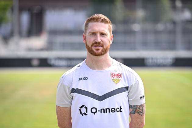 FOOTBALL 1 BUNDESLIGA 13 08 2024 Portraettermin 2024 2025 at VfB Stuttgart on the training ground Chief analyst Marcus Fregin VfB Stuttgart