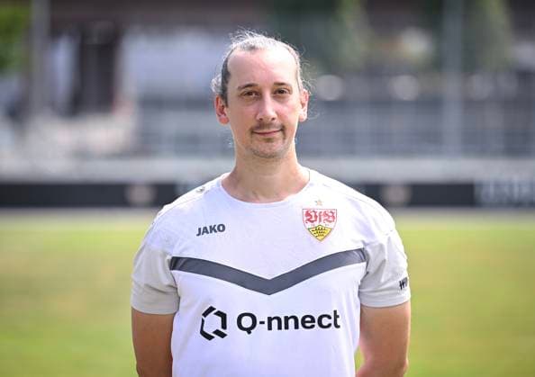FOOTBALL 1 BUNDESLIGA 13 08 2024 Portraettermin 2024 2025 at VfB Stuttgart on the training ground Performance Manager Florian Mohr, VfB Stuttgart
